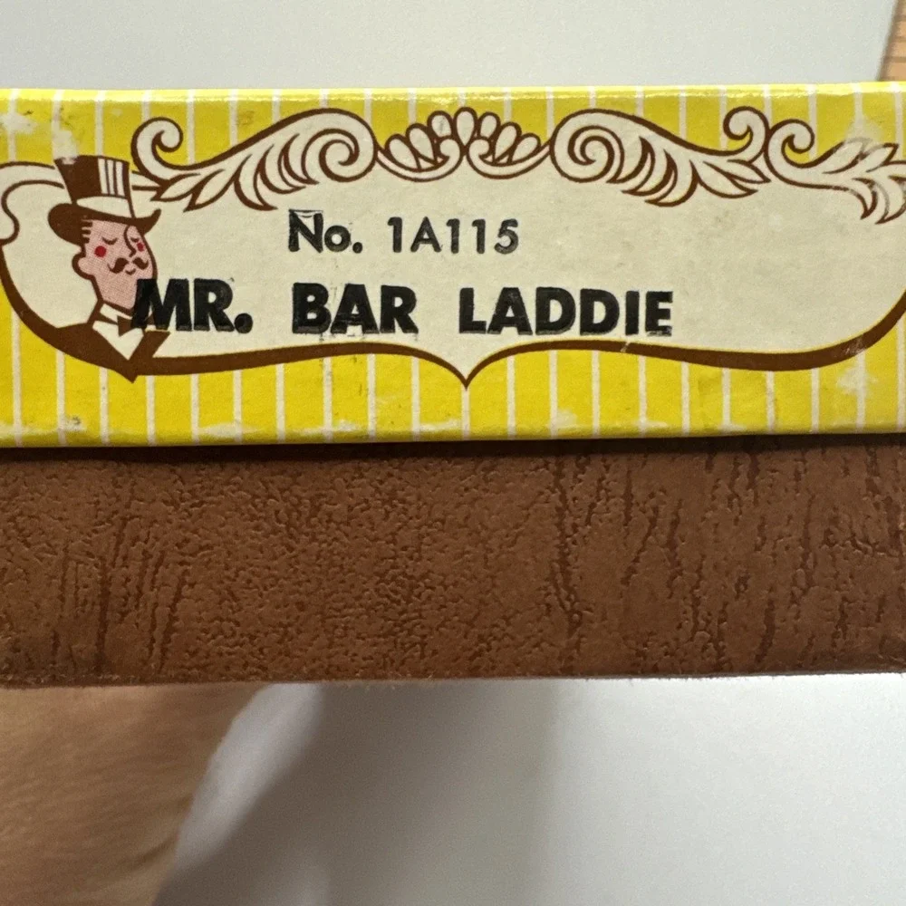 Vintage Mr. Bartender Mr Bar Laddie Shot‎ Glass, Corkscrew & Bottle Opener 1A115